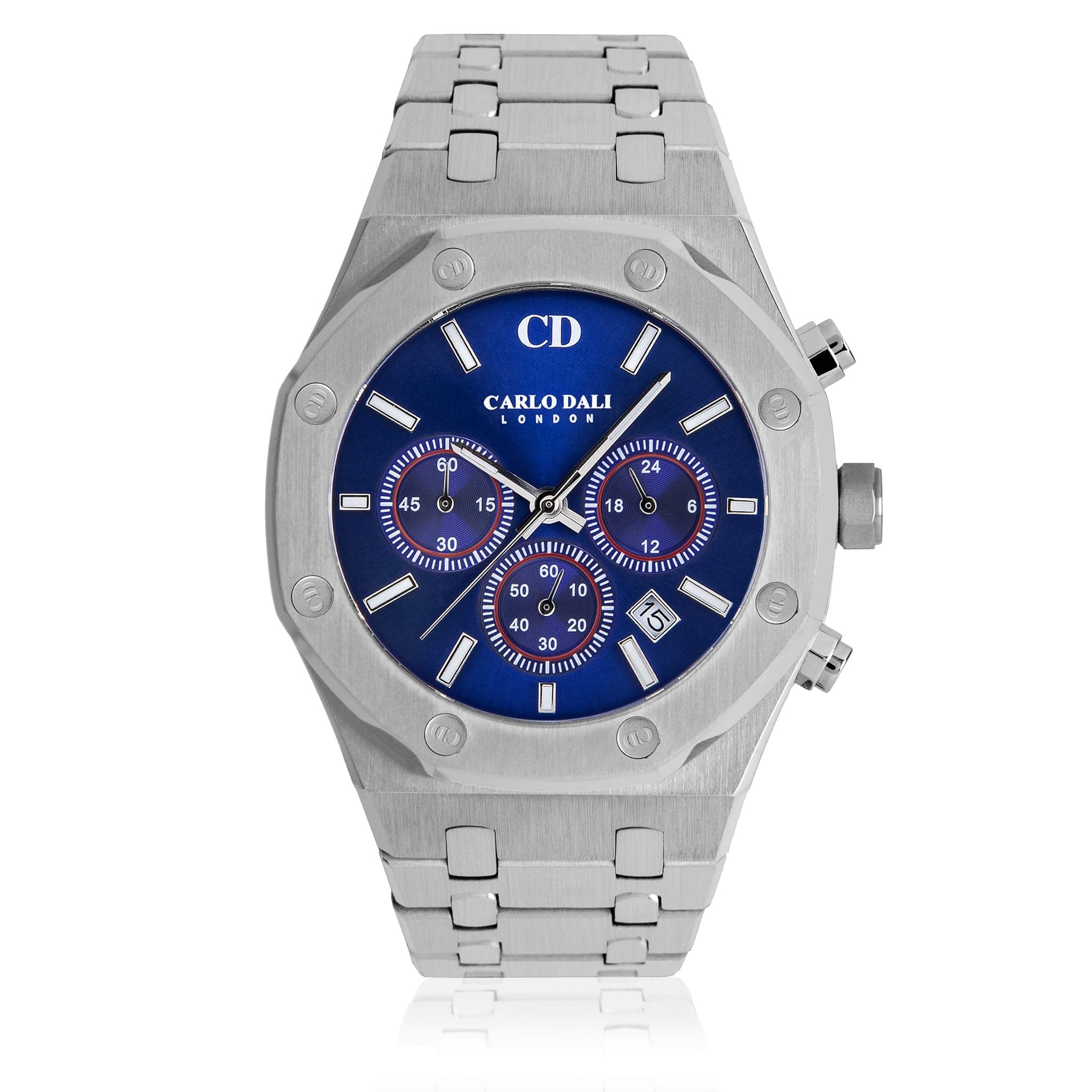 Chronograph Metal Blue Watch 1