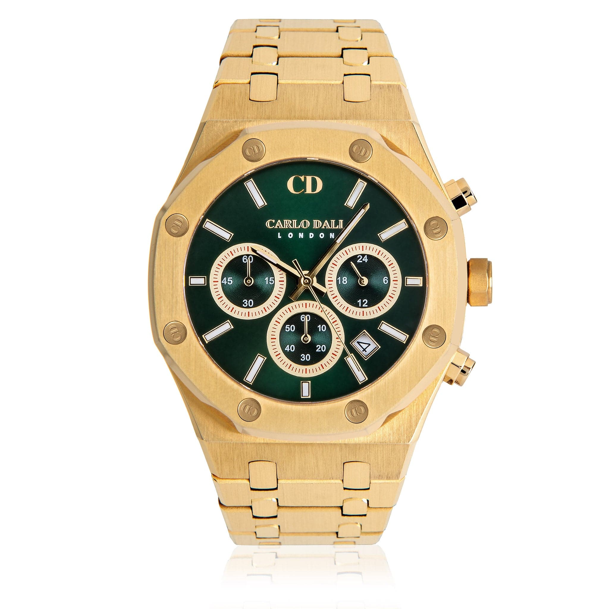 Chronograph Metal Green Watch 1