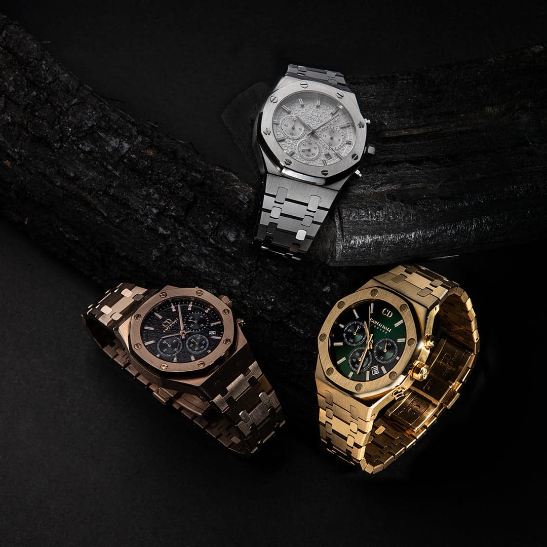 Chronograph Metal Green Watch 3