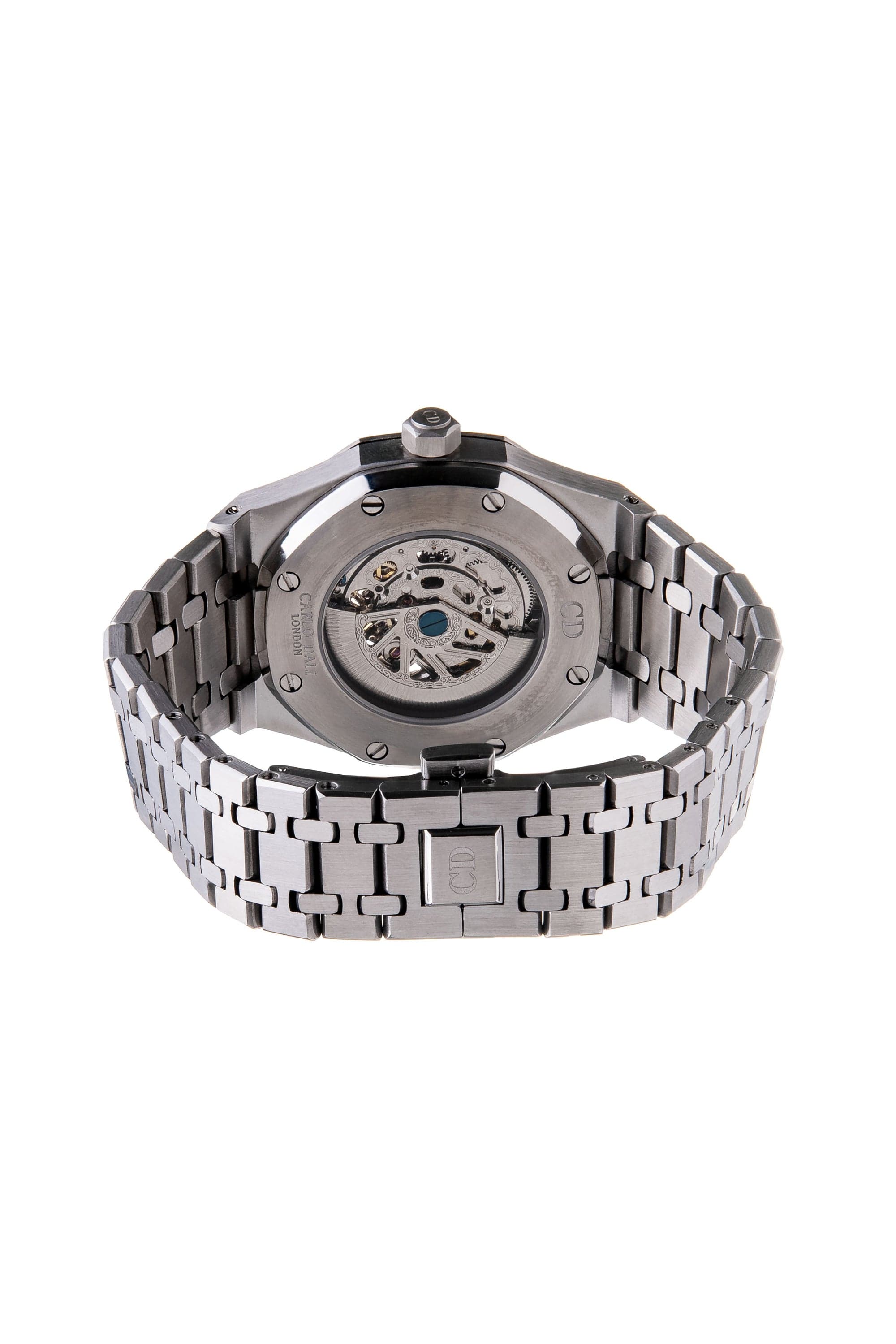 Tourbillon Skeleton Silver & Black watch 2