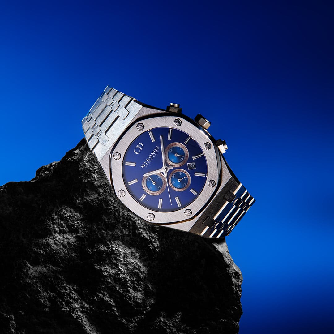 MYKONOS CHRONOGRAPH METAL BLUE LIMITED Wrist Watch 2